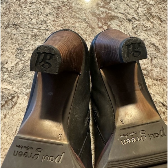 Paul Green Women's Black Brown Heeled Ankle Boots Size 3 UK / 5.5 US - Picture 3 of 12